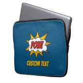 Pow Comic Sound-effect Laptop Sleeve (Voorkant Links)