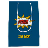 Pow Comic Sound-effect Medium Cadeauzakje (Achterkant)