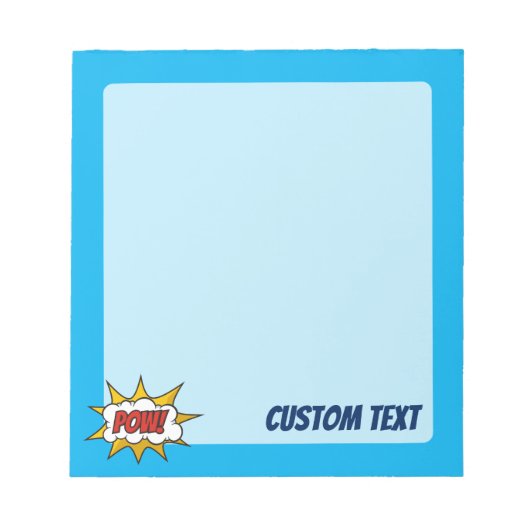 Pow Comic Sound-effect Notitieblok (Voorkant)