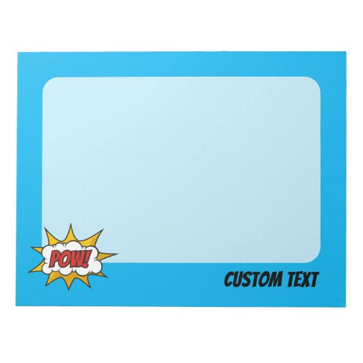 Pow Comic Sound-effect Notitieblok (Voorkant)