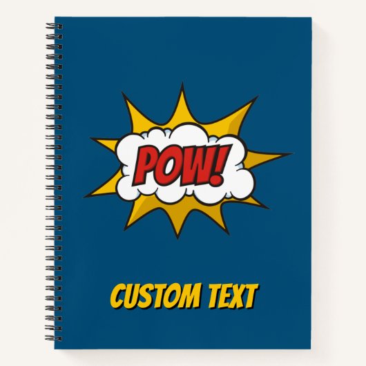 Pow Comic Sound-effect Notitieboek (Voorkant)