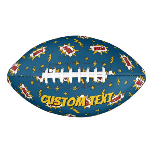 Pow Comic Sound Effect Pattern American Football (Voorkant)