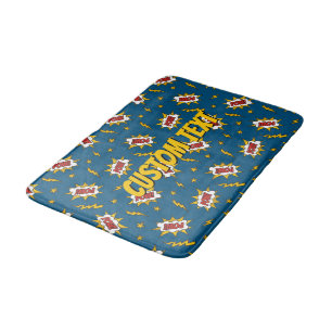 Pow Comic Sound Effect Pattern Badmat