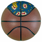 Pow Comic Sound Effect Pattern Basketbal (Rechts)