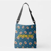 Pow Comic Sound Effect Pattern Crossbody Tas (Voorkant)