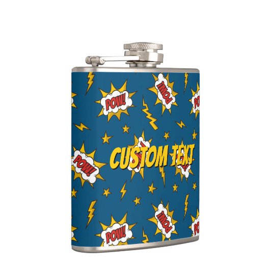 Pow Comic Sound Effect Pattern Heupfles (Rechts)