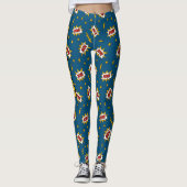 Pow Comic Sound Effect Pattern Leggings (Voorkant)