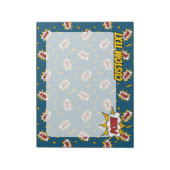 Pow Comic Sound Effect Pattern Notitieblok (Linkerzijde)