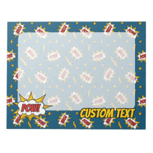 Pow Comic Sound Effect Pattern Notitieblok