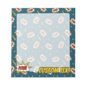 Pow Comic Sound Effect Pattern Notitieblok (Voorkant)