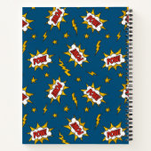 Pow Comic Sound Effect Pattern Notitieboek (Achterkant)