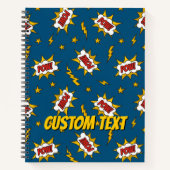 Pow Comic Sound Effect Pattern Notitieboek (Voorkant)