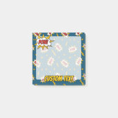 Pow Comic Sound Effect Pattern Post-it® Notes (Voorkant)