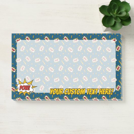 Pow Comic Sound Effect Pattern Post-it® Notes (Kantoor)