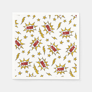 Pow Comic Sound Effect Pattern Servet