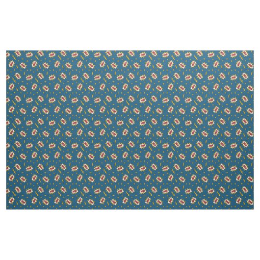Pow Comic Sound Effect Pattern Stof (Yard (91,4 cm))