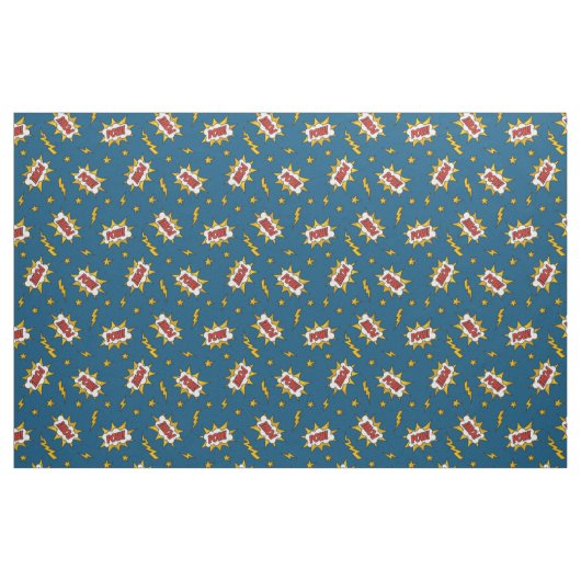 Pow Comic Sound Effect Pattern Stof (Fat Quarter)