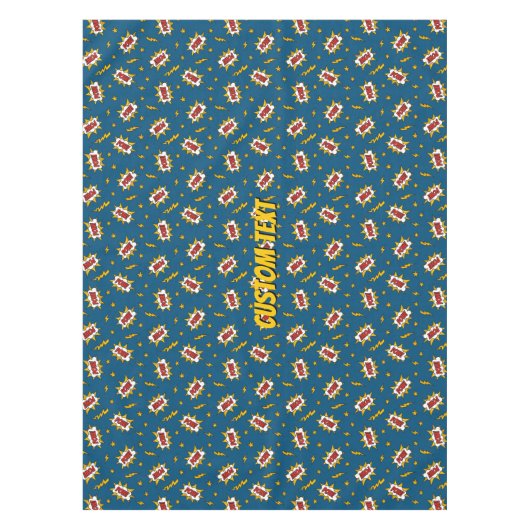 Pow Comic Sound Effect Pattern Tafelkleed (Voorkant)