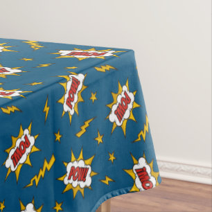 Pow Comic Sound Effect Pattern Tafelkleed
