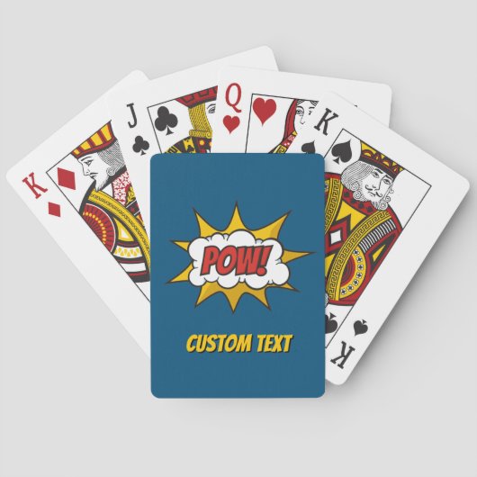 Pow Comic Sound-effect Pokerkaarten (Achterkant)