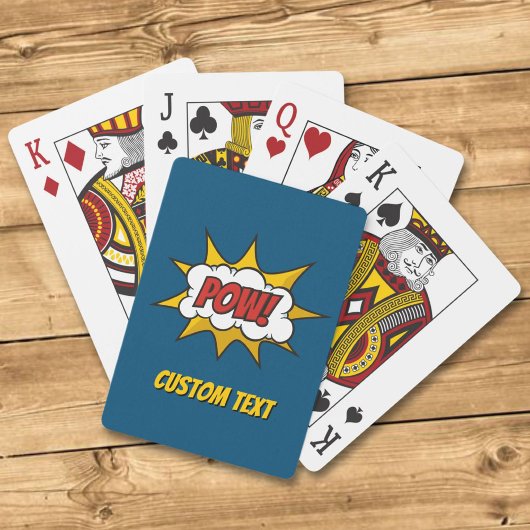 Pow Comic Sound-effect Pokerkaarten