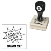 Pow Comic Sound-effect Rubberstempel (Gestempeld)