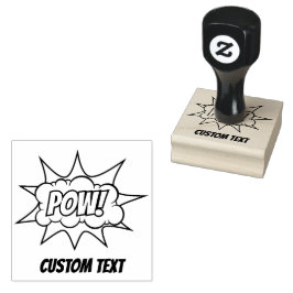 Pow Comic Sound-effect Rubberstempel