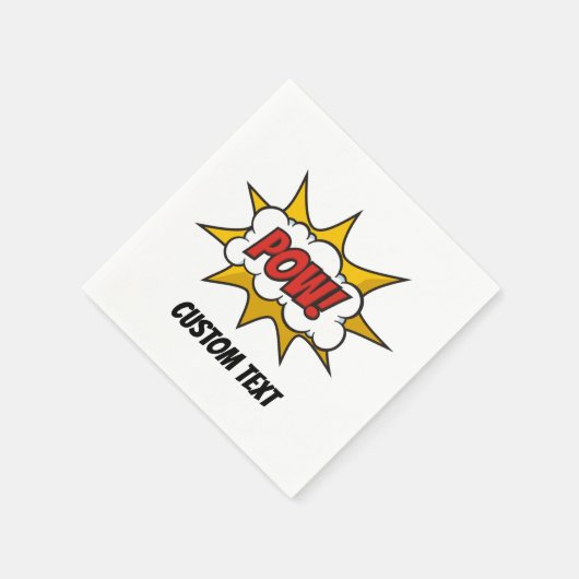Pow Comic Sound-effect Servet (Hoek)