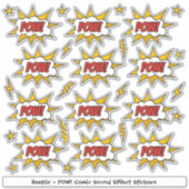 Pow Comic Sound-effect Sticker (Voorkant)