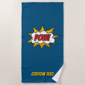 Pow Comic Sound-effect Strandlaken (Voorkant)