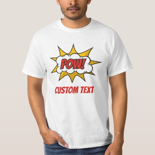 Pow Comic Sound-effect T-shirt (Voorkant)