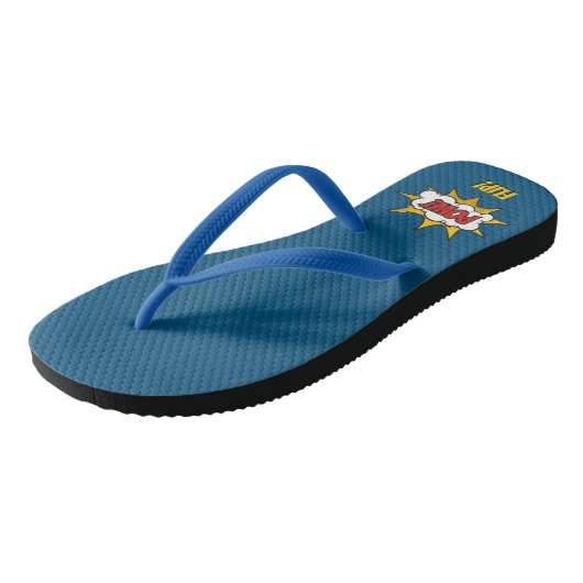 Pow Comic Sound-effect Teenslippers (Schuin)