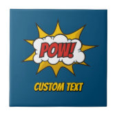 Pow Comic Sound-effect Tegeltje (Voorkant)