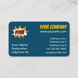 Pow Comic Sound-effect Visitekaartje