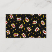 Pow Comic Sound-effect Visitekaartje (Achterkant)