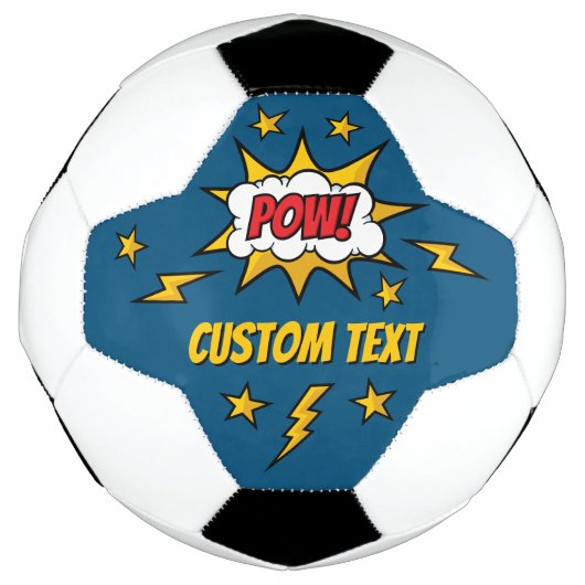 Pow Comic Sound-effect Voetbal (Voorkant)