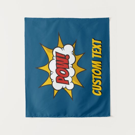 Pow Comic Sound-effect Wandkleed (Voorkant)