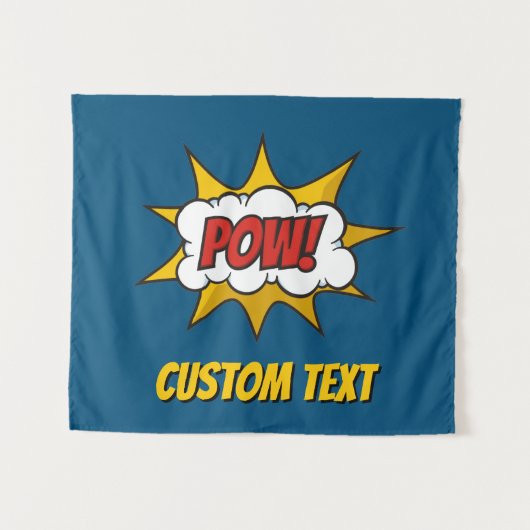 Pow Comic Sound-effect Wandkleed (Voorkant (horizontaal))