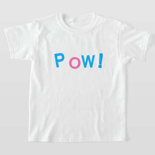 POW! Comicusstijl typografie T-shirt (Laagn)