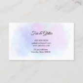 pow drukt trouwe gezelschapshuisdieren af visitekaartje (Achterkant)