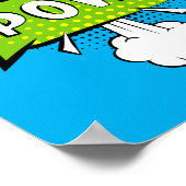 Pow! Dynamic Pop Art Comic Punch Poster (Hoek)