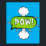 Pow! Dynamic Pop Art Comic Punch Poster<br><div class="desc">Voeg een uitbarsting van actie toe aan uw ruimte met dit dynamische 'Pow!' pop art design, geïnspireerd op de energieke stijl van klassieke stripboeken. Perfect voor fans van retro flair en gedurfde visuals, dit ontwerp vangt de punchy kracht van stripverhalen, waardoor het een levendige en opvallende toevoeging is aan elke...</div>