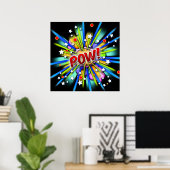 POW! Explosiedruk Poster (Thuiskantoor)