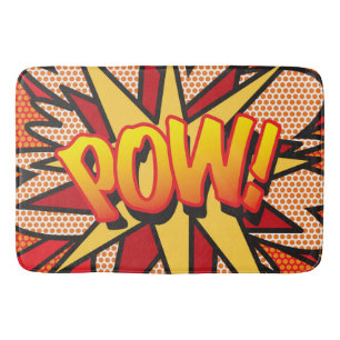 POW Fun Retro Comic Book Pop Art Badmat