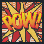 POW Fun Retro Comic Book Pop Art Imitatie Canvas Print<br><div class="desc">Een leuk,  cool en trendy retro-stripverhaal pop-geïnspireerd design dat de grillen,  zap,  pow in je leven zet. Het perfecte cadeau voor superhelden,  vrienden,  familie of als een traktatie voor jezelf. Ontworpen door: ComicBookPop© op www.zazzle.com/comicbookpop*</div>