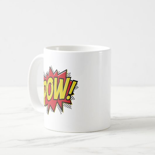 Pow Funny Mug Koffiemok (Voorkant links)