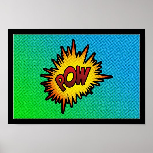 POW Halftone Poster (Voorkant)