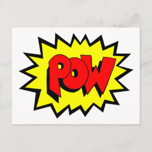 POW - Kunst voor Pop van stripboeken Briefkaart