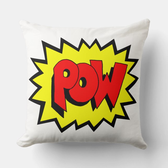 POW - Kunst voor Pop van stripboeken Kussen (Voorkant)