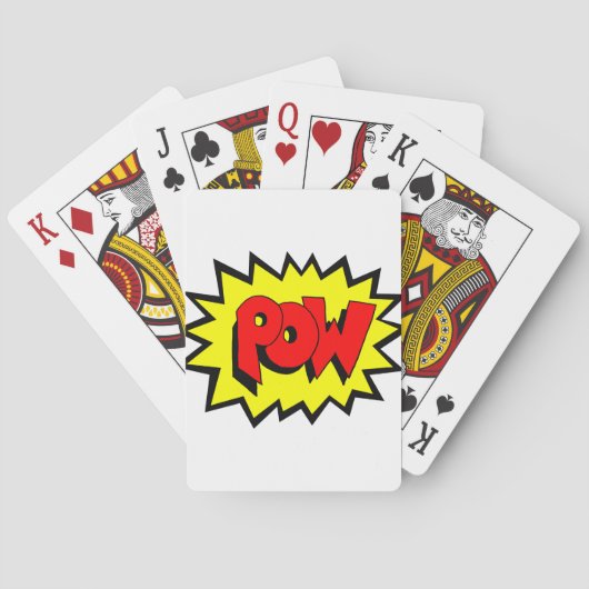 POW - Kunst voor Pop van stripboeken Pokerkaarten (Achterkant)